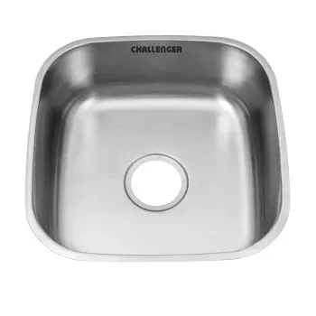 Lavaplatos de Empotrar Challenger Sencillo Acero Inoxidable 42.5 cm LV 3613_1